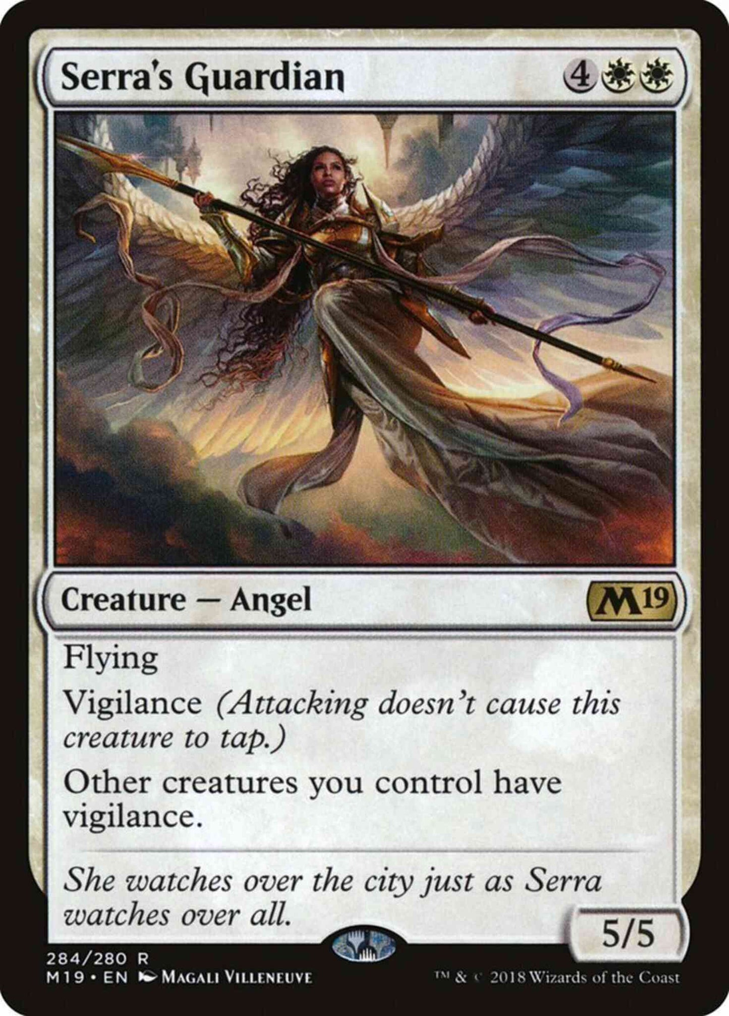 Serra's Guardian [284] [Planeswalker Deck Exclusive] [Core Set 2019] [Non-Foil]