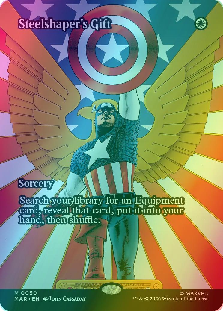 Steelshaper's Gift [50] [Borderless] [Source Material] [Marvel Universe] [Foil]