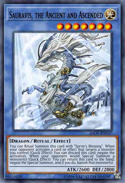 Sauravis, the Ancient and Ascended - INOV-EN037 - Secret Rare - 1st Edition