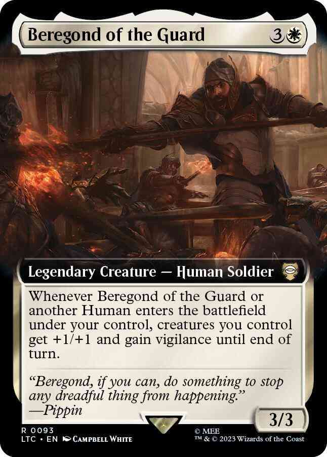 Beregond of the Guard [93] [Extended Art] [The Lord of the Rings: Tales of Middle-earth: Commander] [Non-Foil]