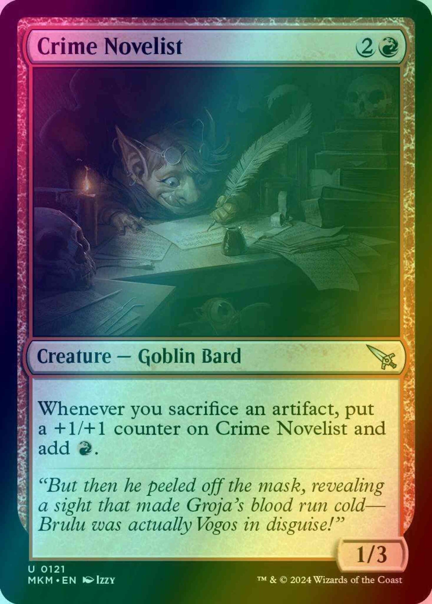 Crime Novelist [121] [Murders at Karlov Manor] [Foil]