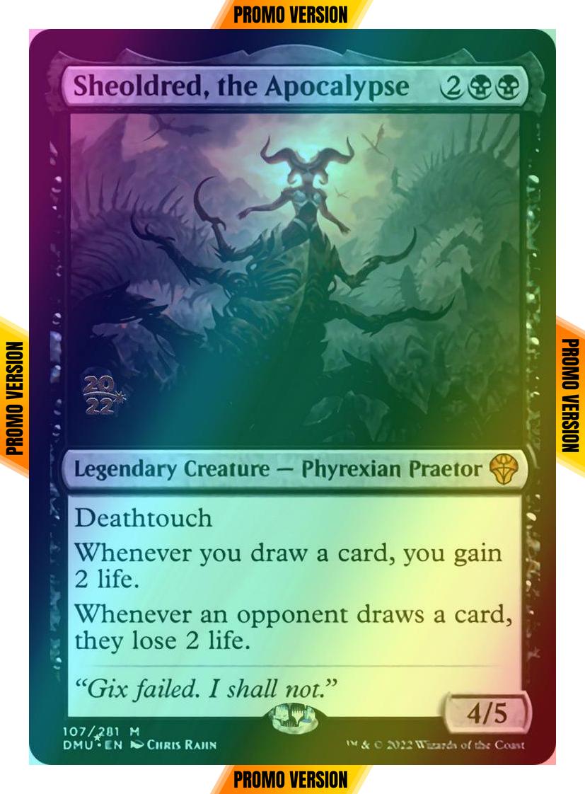 Sheoldred, the Apocalypse [107s] [Prerelease] [Dominaria United: Promos] [Foil]