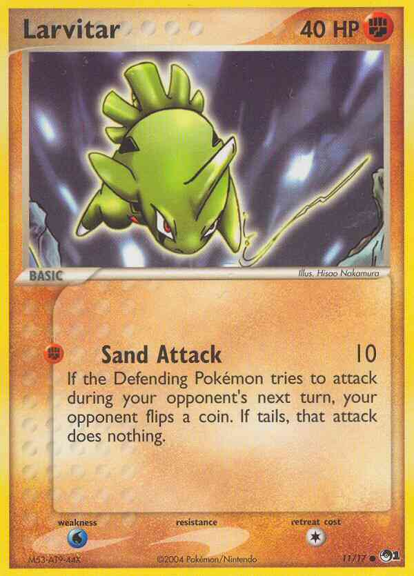 Larvitar - 11/17 - Common [pop1-11] [Non-Holo]