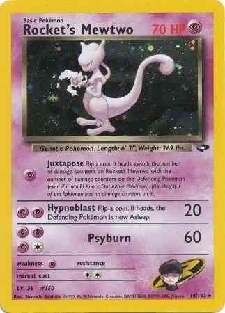 Rocket's Mewtwo - 14/132 - Rare - Unlimited [gym2U-14] [Holo]