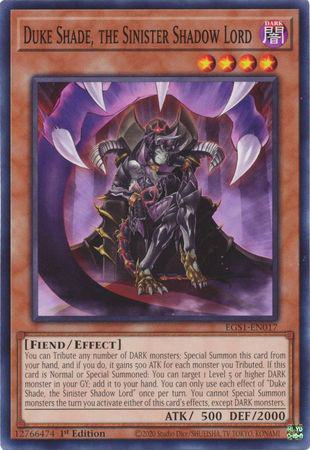 Duke Shade, the Sinister Shadow Lord - EGS1-EN017 - Common - 1st Edition