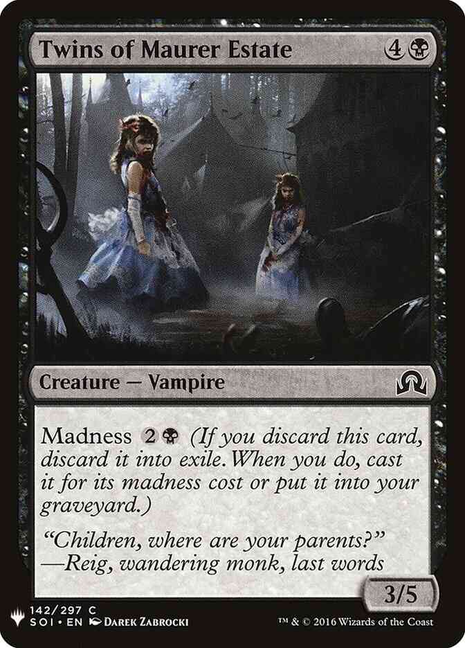 Twins of Maurer Estate [SOI-142] [The List] [Non-Foil]