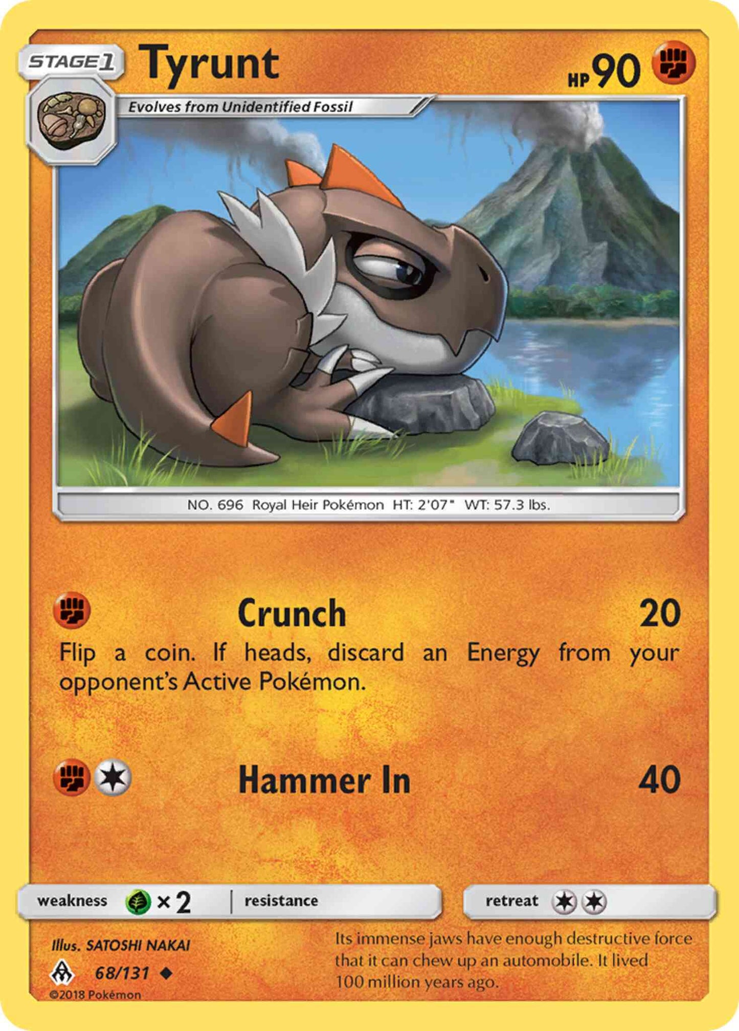 Tyrunt - 68/131 - Uncommon [sm6-68] [Reverse Holo]