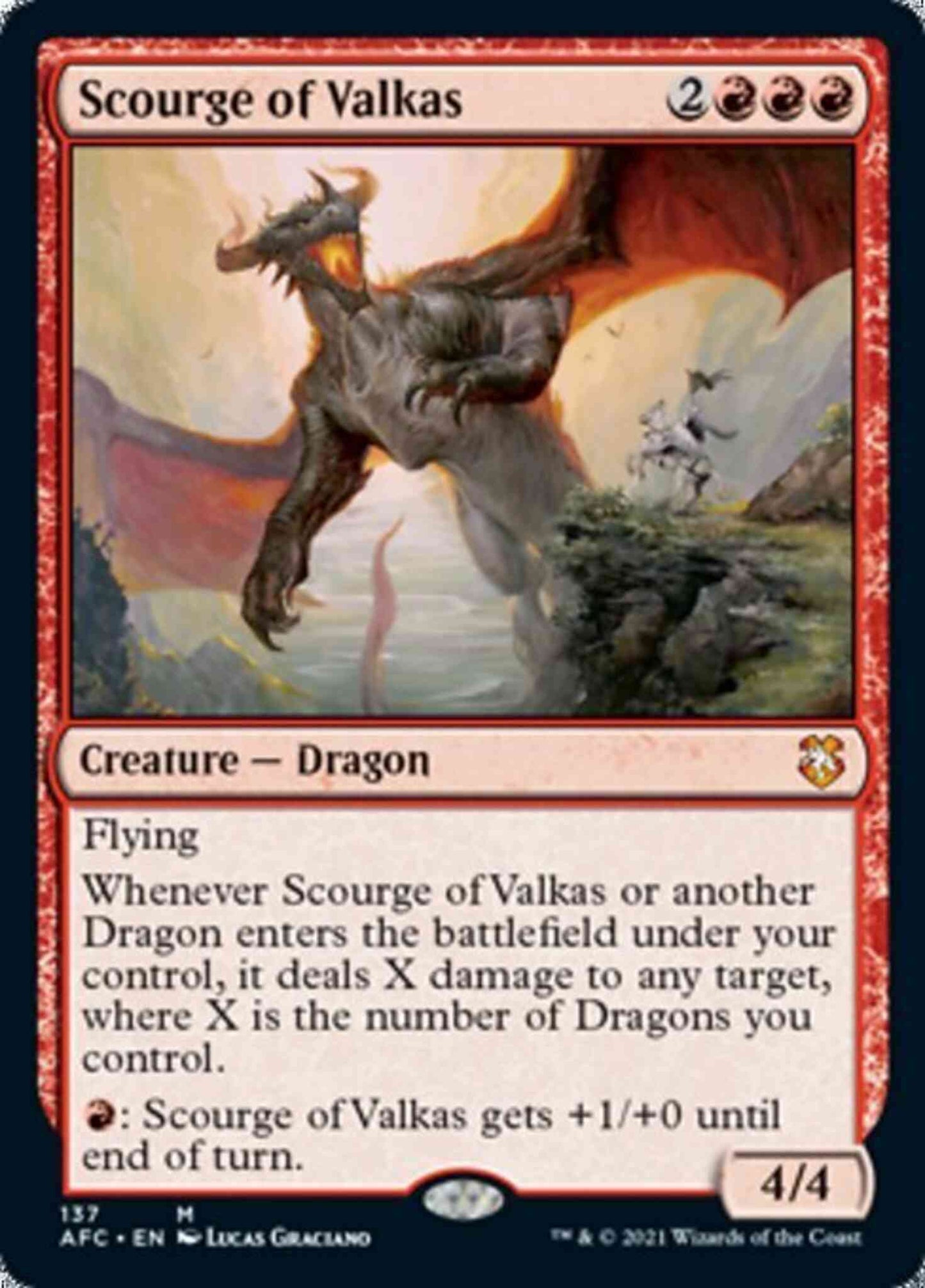 Scourge of Valkas [137] [Adventures in the Forgotten Realms Commander] [Non-Foil]