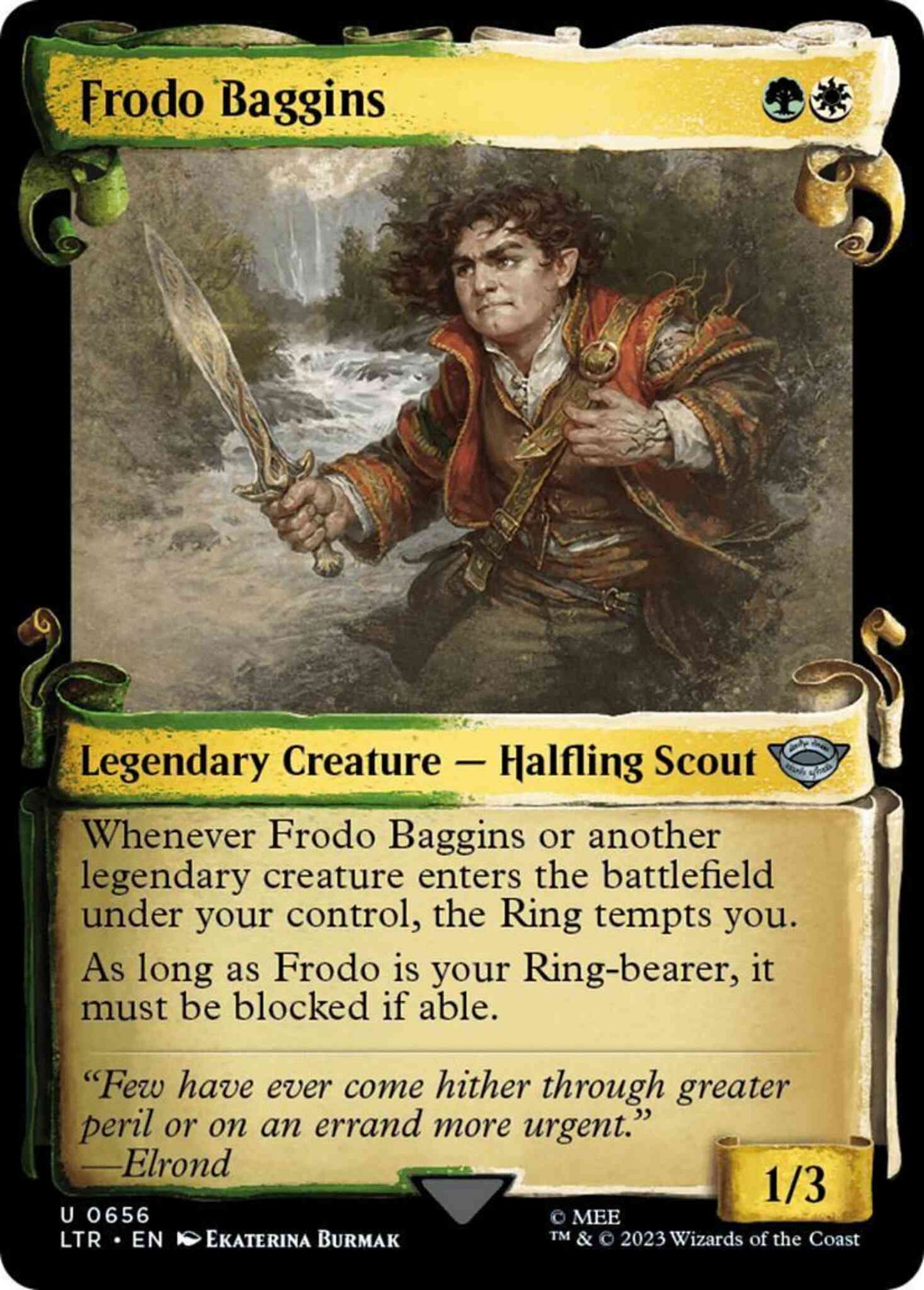 Frodo Baggins [656] [Scrolls Showcase] [The Lord of the Rings: Tales of Middle-earth] [Non-Foil]