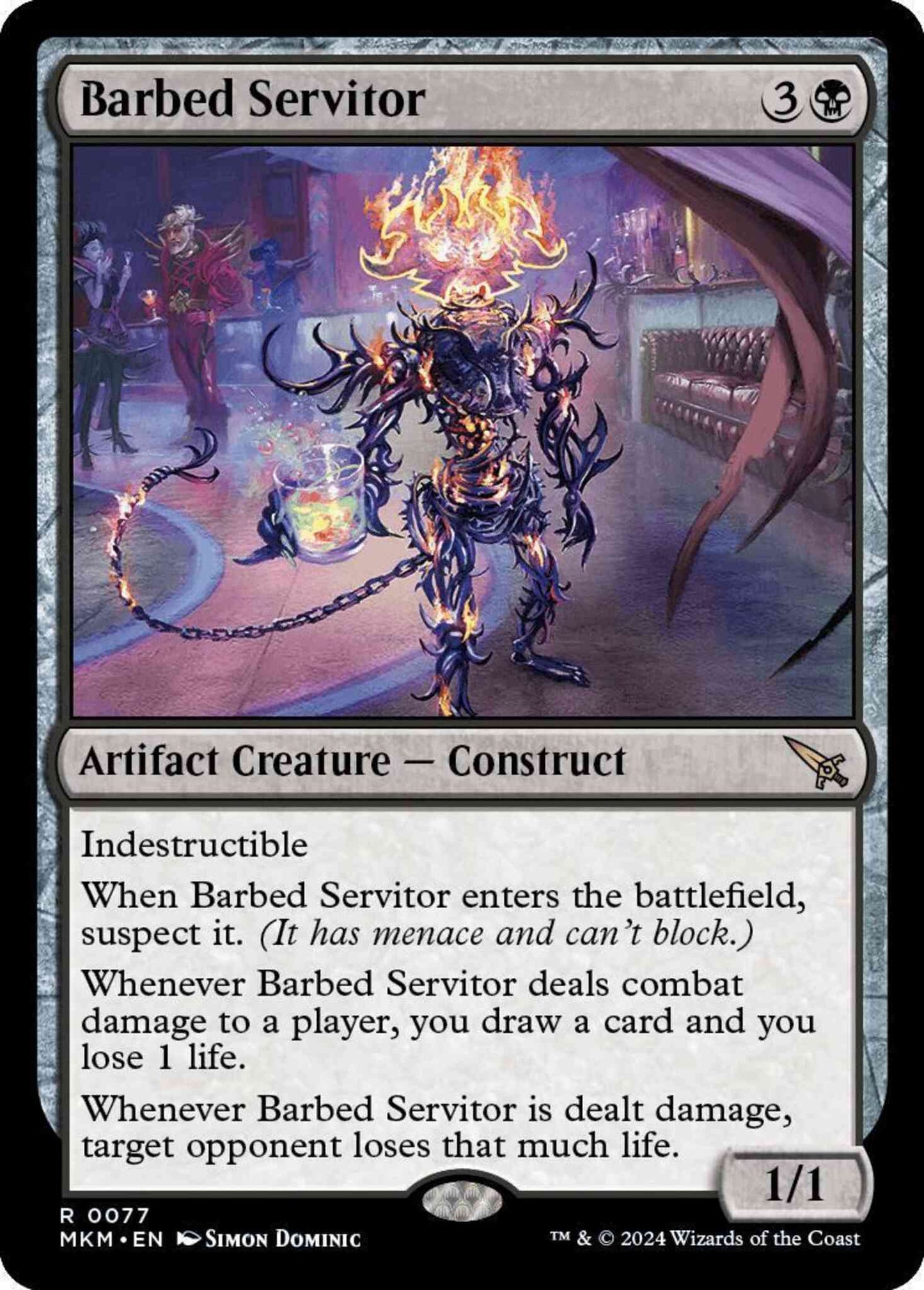 Barbed Servitor [77] [Murders at Karlov Manor] [Non-Foil]