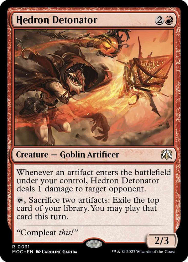 Hedron Detonator [31] [March of the Machine: Commander] [Non-Foil]