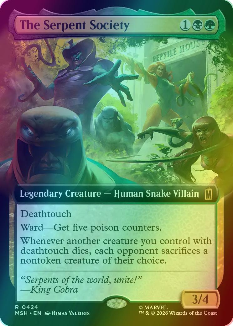 The Serpent Society [424] [Extended Art] [Marvel Super Heroes] [Foil]