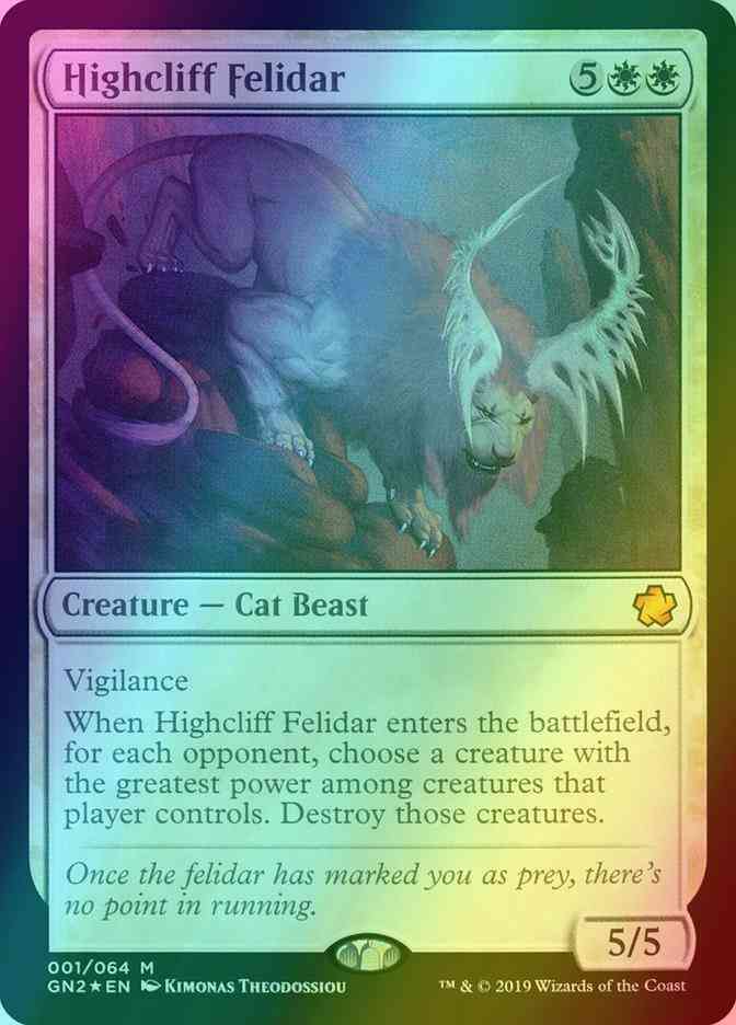 Highcliff Felidar [Game Night 2019] [Foil]