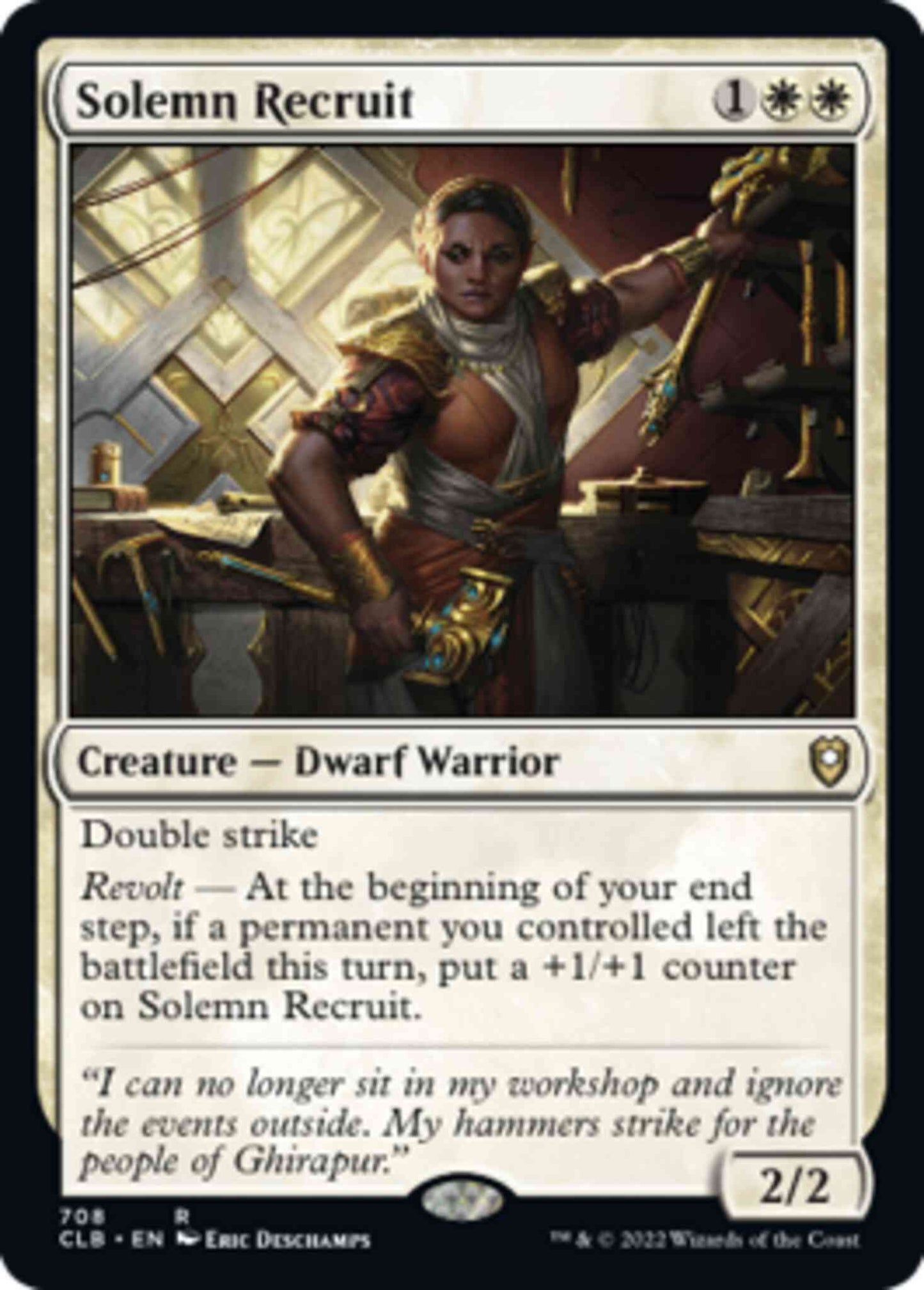 Solemn Recruit [708] [Commander Legends: Battle for Baldur's Gate] [Non-Foil]