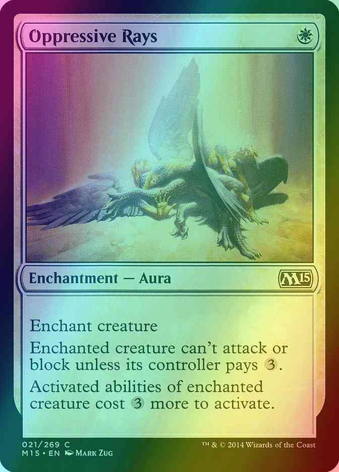 Oppressive Rays [21] [Magic 2015] [Foil]