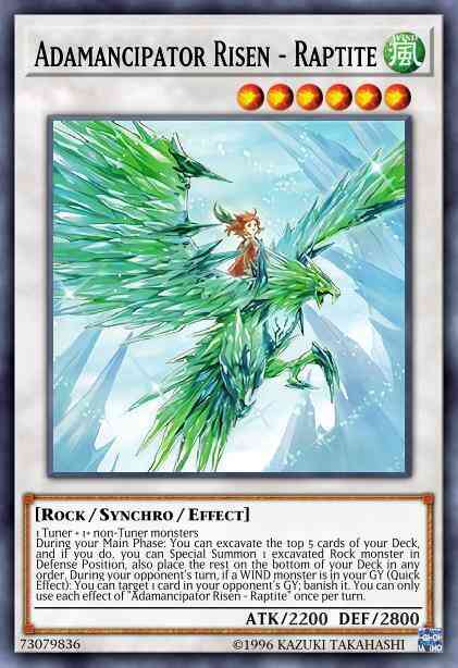 Adamancipator Risen - Raptite - SESL-EN008 - Super Rare - 1st Edition