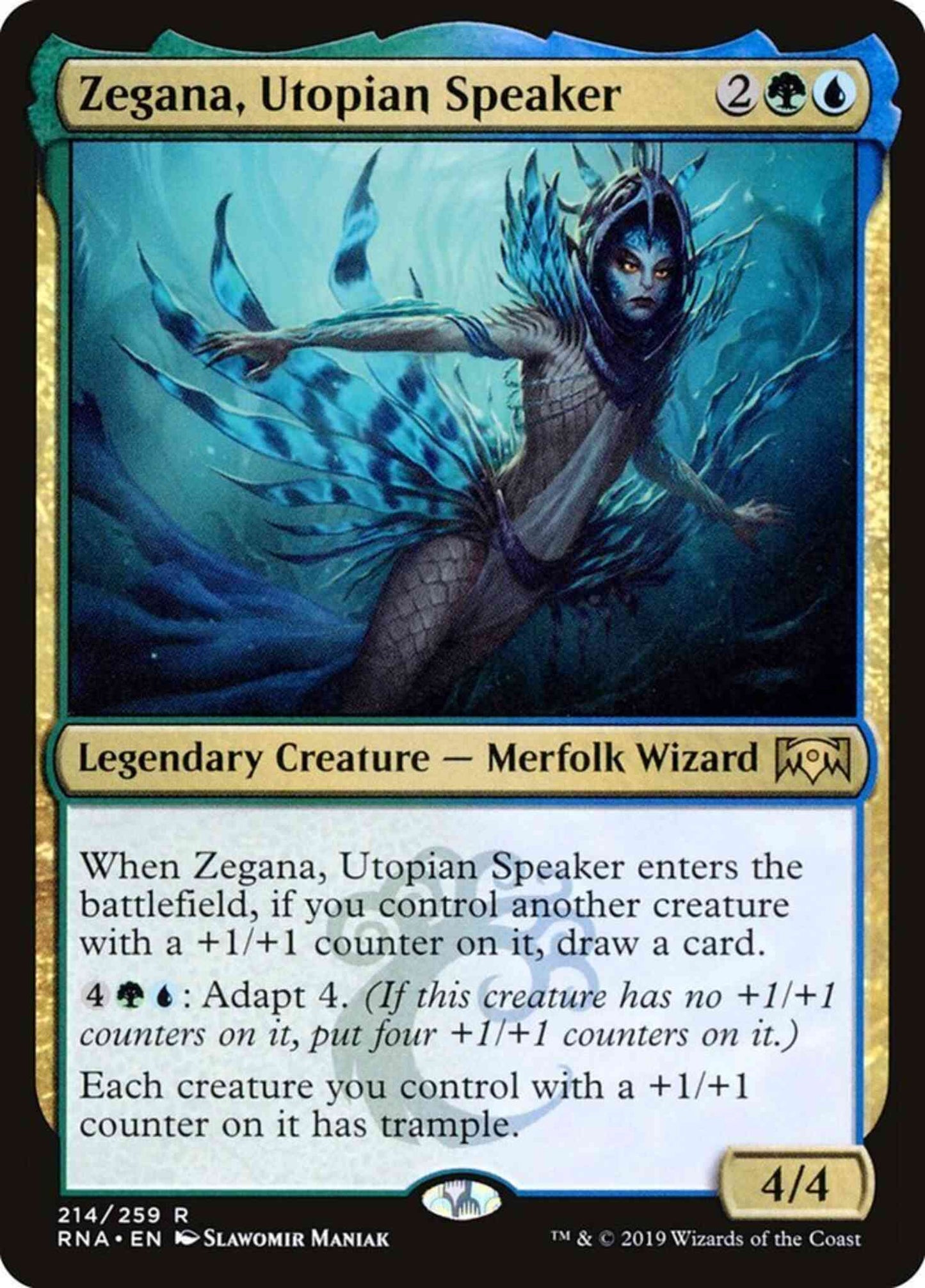 Zegana, Utopian Speaker [214] [Ravnica Allegiance] [Non-Foil]