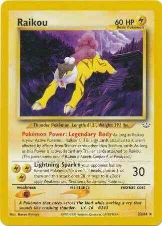 Raikou - 22/64 - Rare - Unlimited [neo3U-22] [Non-Holo]
