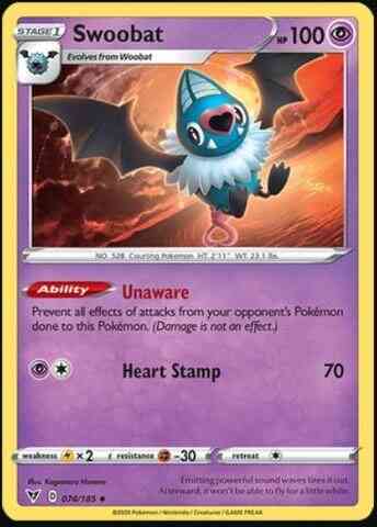 Swoobat - 074/185 - Uncommon [swsh4-074] [Non-Holo]