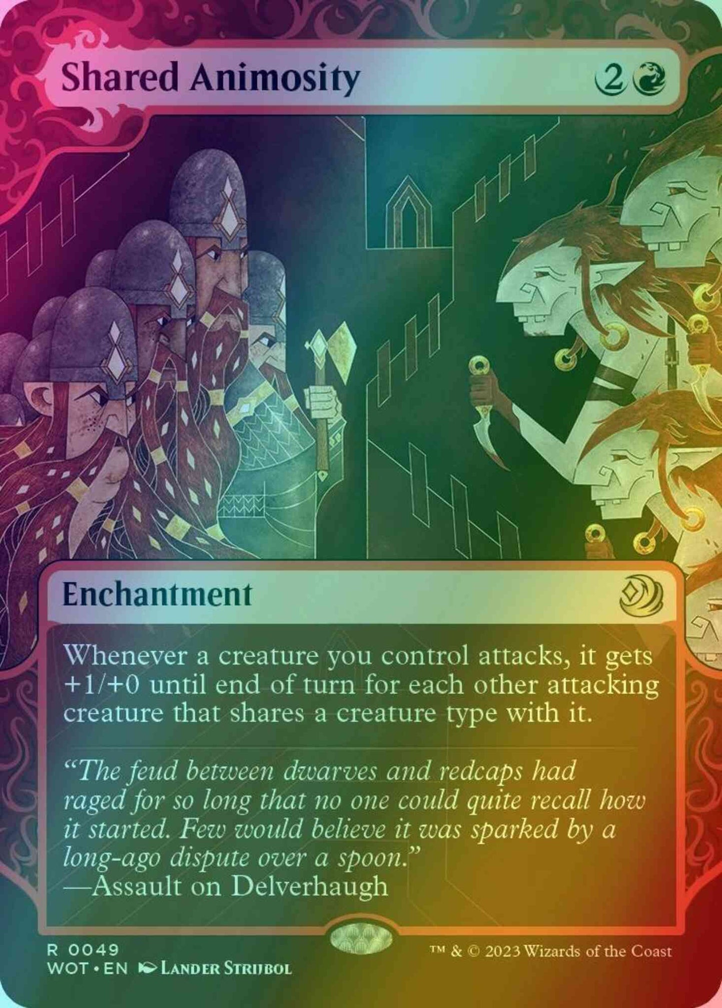 Shared Animosity [49] [Enchanting Tale Showcase] [Wilds of Eldraine: Enchanting Tales] [Foil]