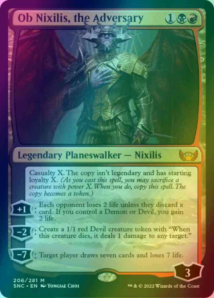 Ob Nixilis, the Adversary [206] [Streets of New Capenna] [Foil]