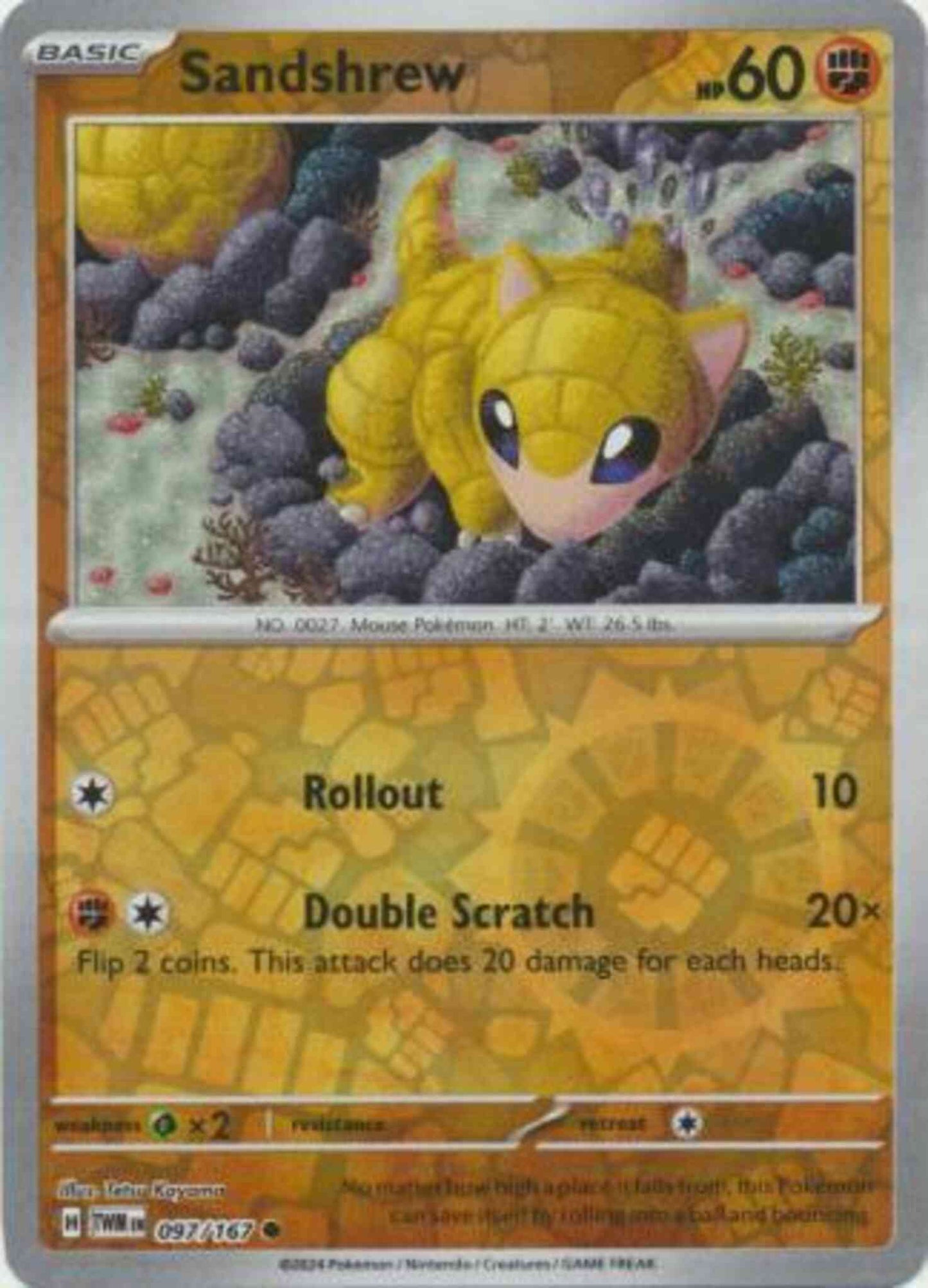 Sandshrew - 097/167 - Common [sv06-097] [Reverse Holo]