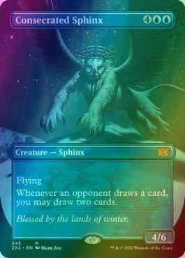 Consecrated Sphinx [345] [Borderless] [Double Masters 2022] [Foil]