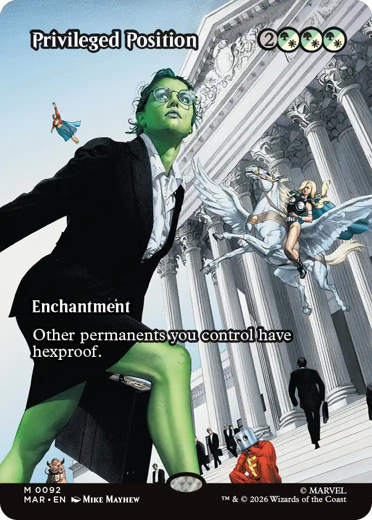 Privileged Position [92] [Borderless] [Source Material] [Marvel Universe] [Non-Foil]
