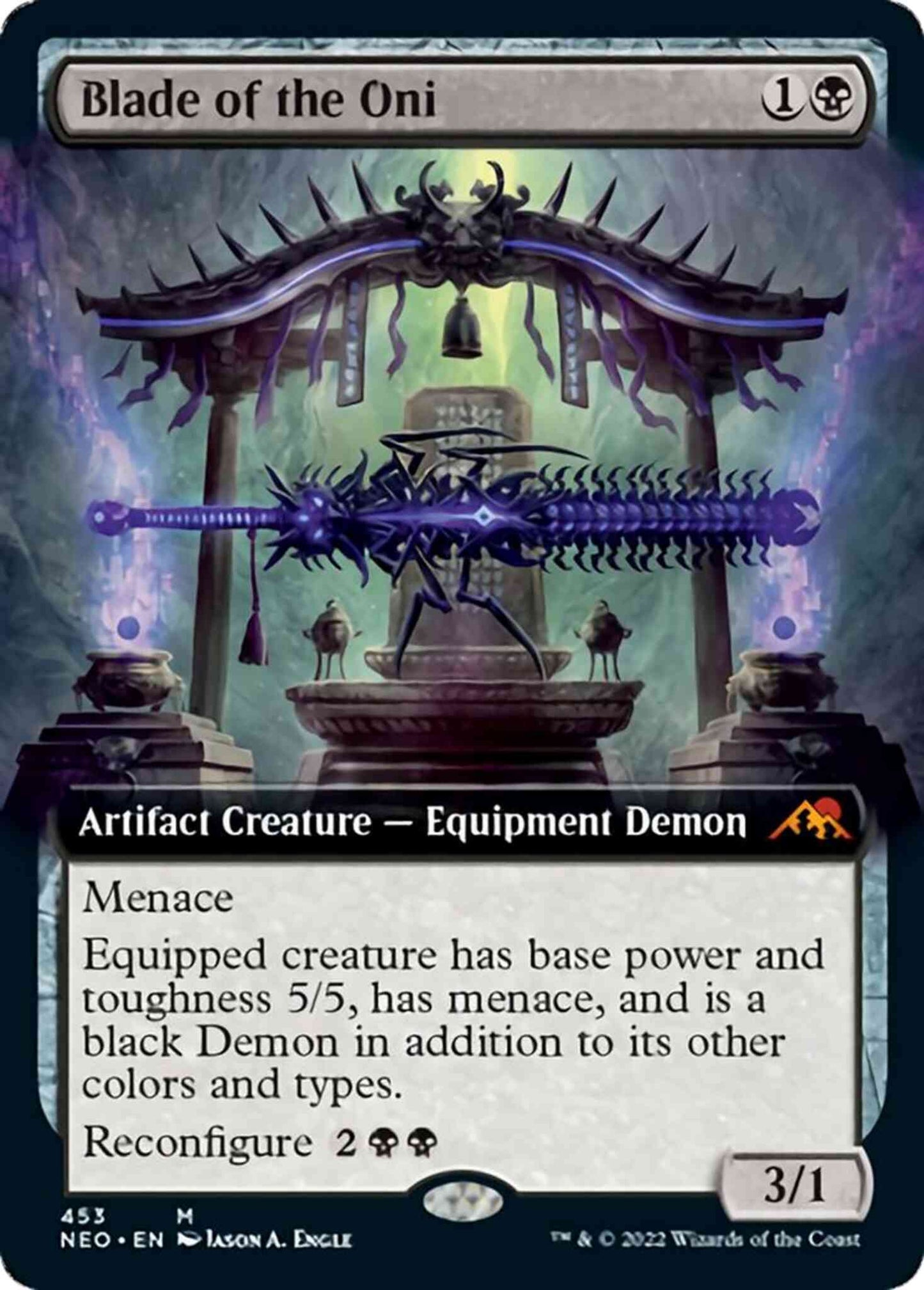 Blade of the Oni [453] [Extended Art] [Kamigawa: Neon Dynasty] [Non-Foil]