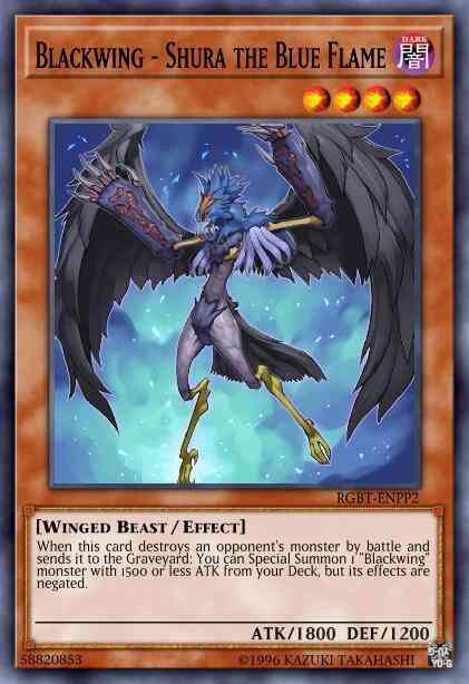 Blackwing - Shura the Blue Flame - RGBT-EN011 - Common - Unlimited