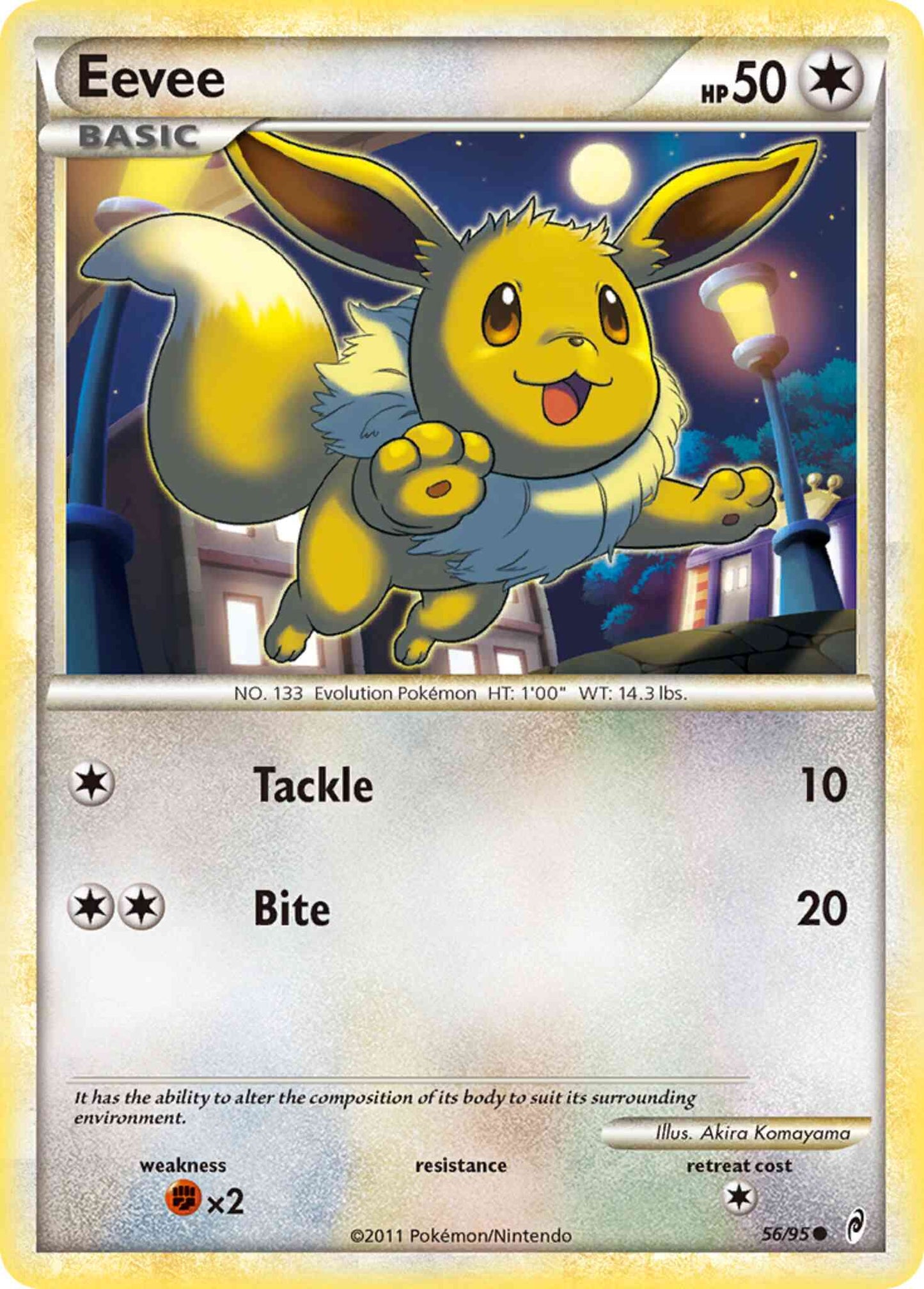 Eevee - 56/95 - Common [col1-56] [Reverse Holo]