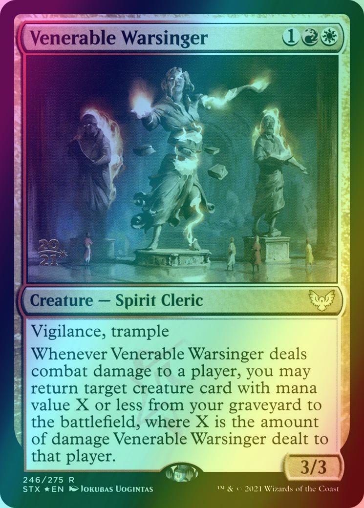 Venerable Warsinger [Prerelease] [246s] [Strixhaven: School of Mages Promos] [Foil]