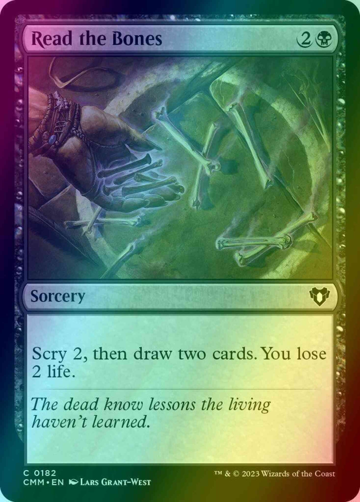 Read the Bones [182] [Commander Masters] [Foil]
