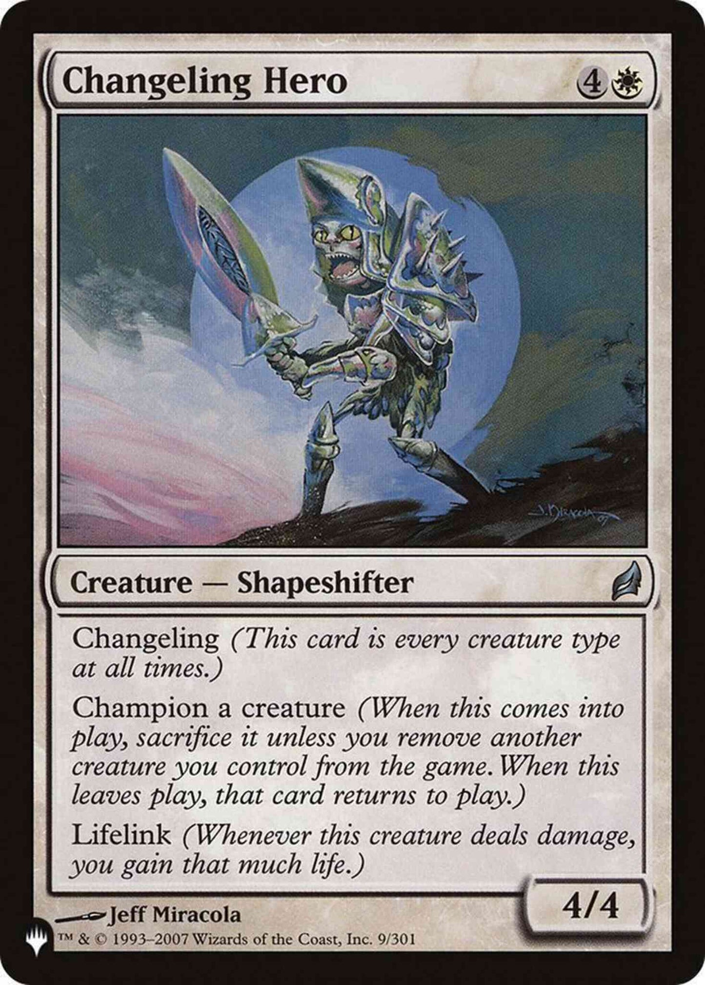Changeling Hero [LRW-9] [The List] [Non-Foil]