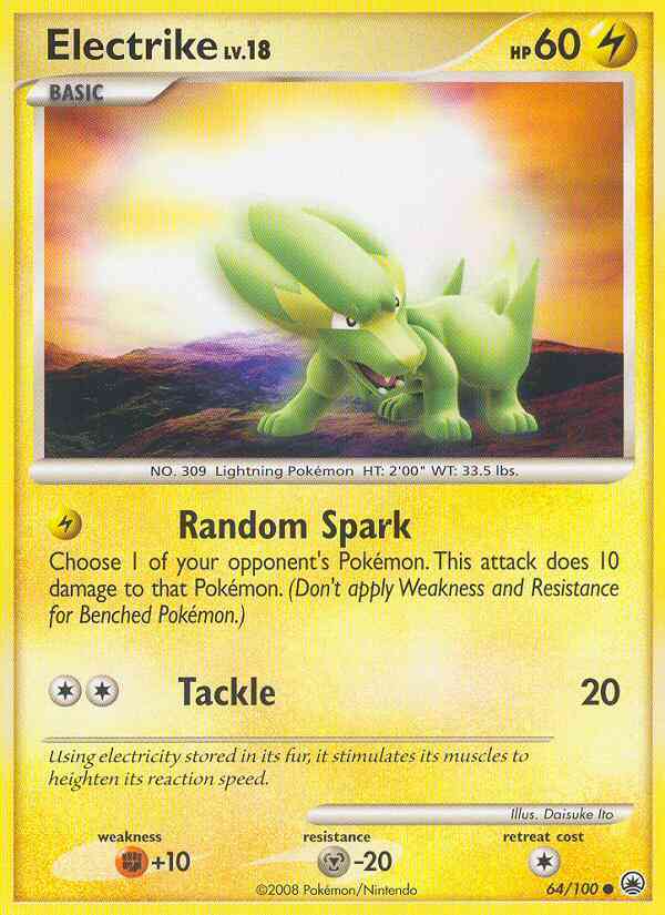 Electrike - 64/100 - Common [dp5-64] [Reverse Holo]