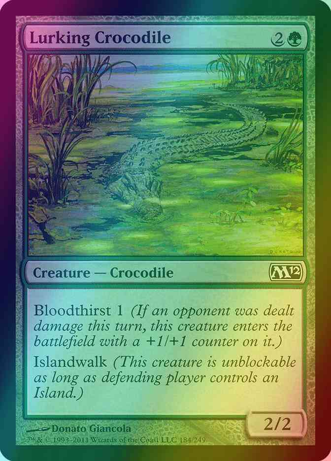 Lurking Crocodile [184] [Magic 2012] [Foil]