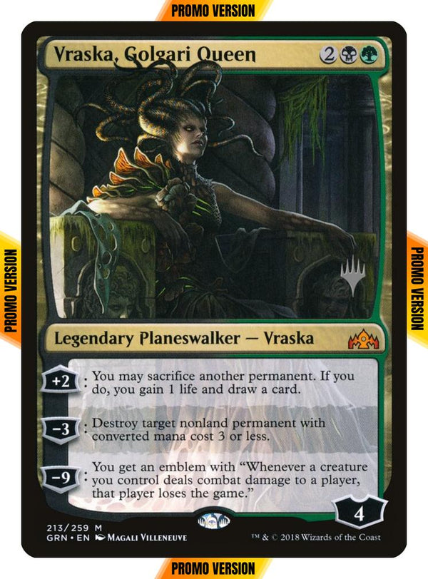 Vraska, Golgari Queen [Promo Pack] [213p] [Guilds of Ravnica Promos] [Foil]