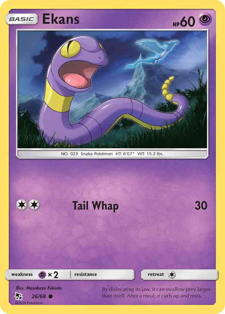 Ekans - 26/68 - Common [sm115-26] [Reverse Holo]