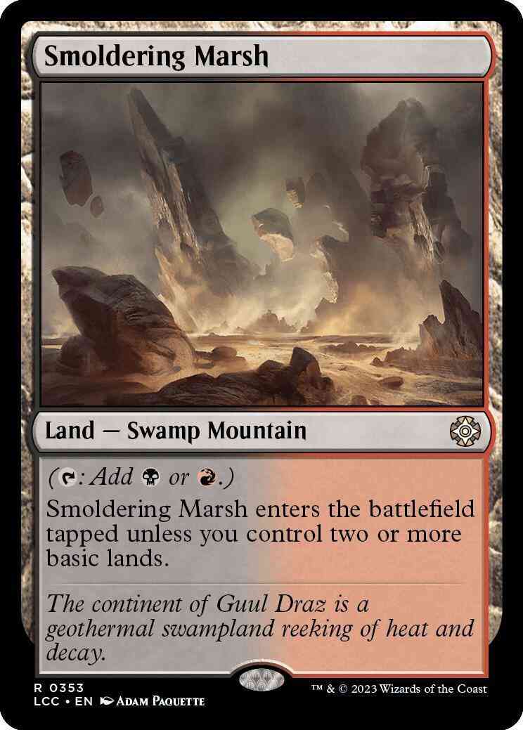 Smoldering Marsh [353] [The Lost Caverns of Ixalan: Commander] [Non-Foil]