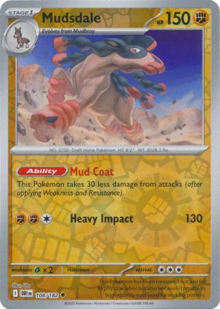 Mudsdale - 108/182 - Uncommon [sv10-108] [Reverse Holo]