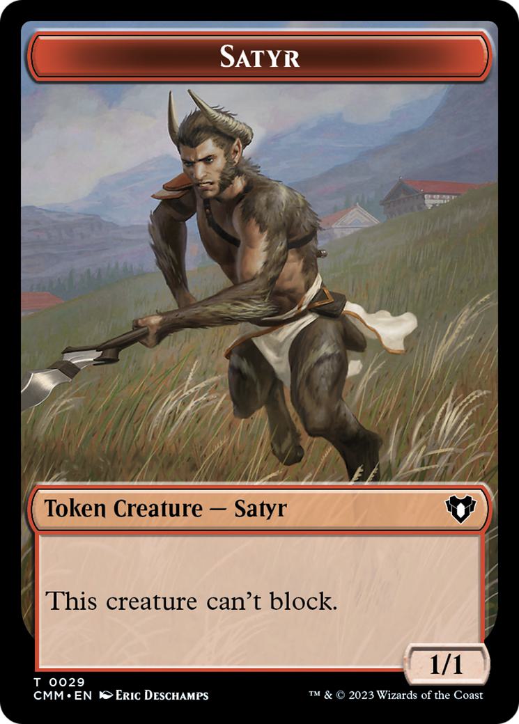 Eldrazi Spawn Token (03) // Satyr Token (29) [Commander Masters: Tokens] [Non-Foil]