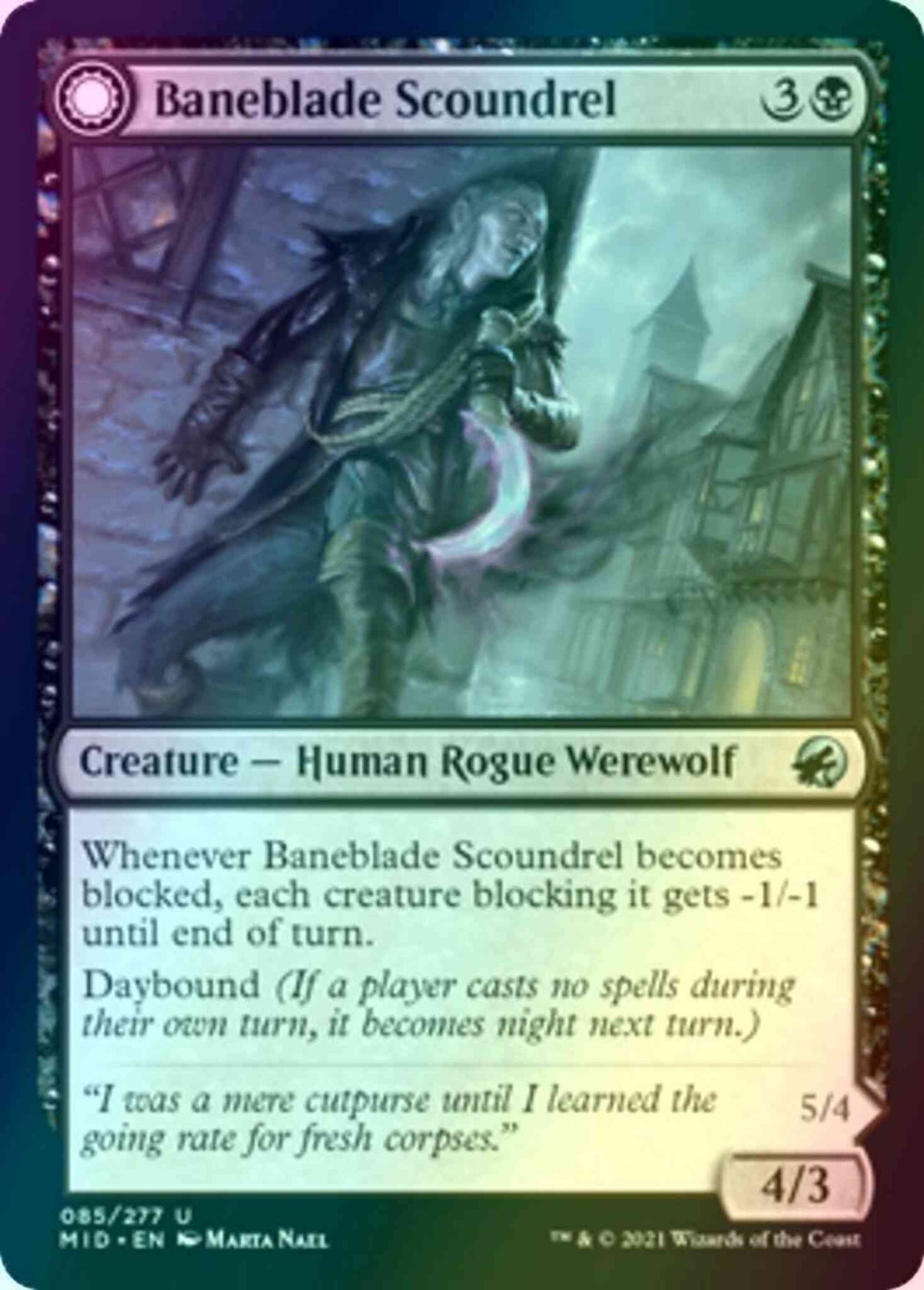 Baneblade Scoundrel // Baneclaw Marauder [85] [Innistrad: Midnight Hunt] [Foil]