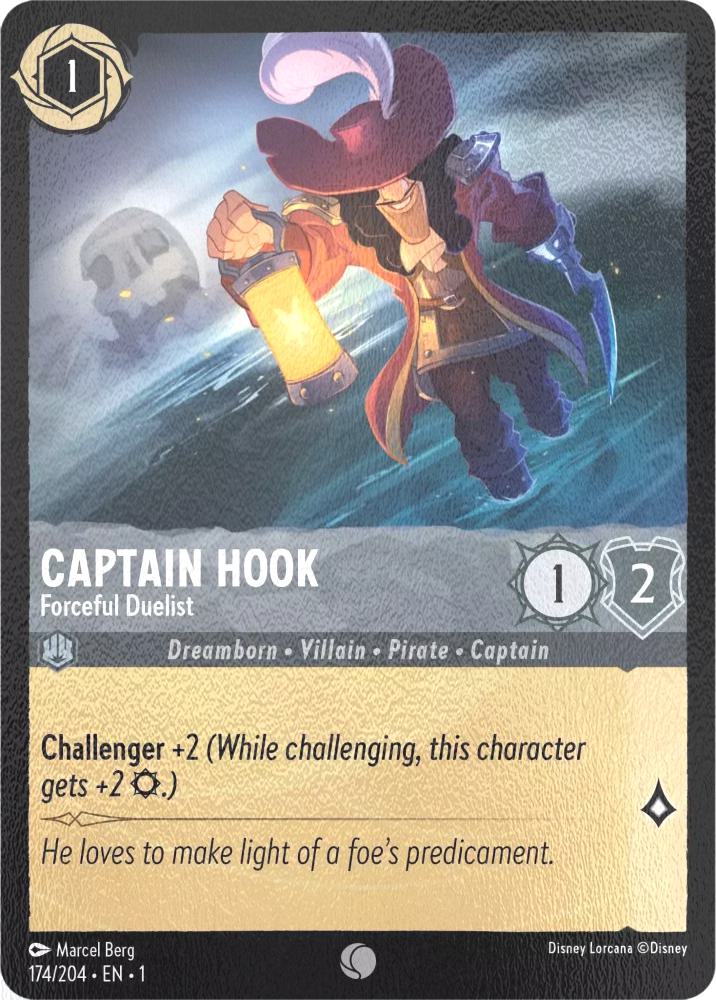 Captain Hook - Forceful Duelist - 174/204 [The First Chapter] [Cold Foil]