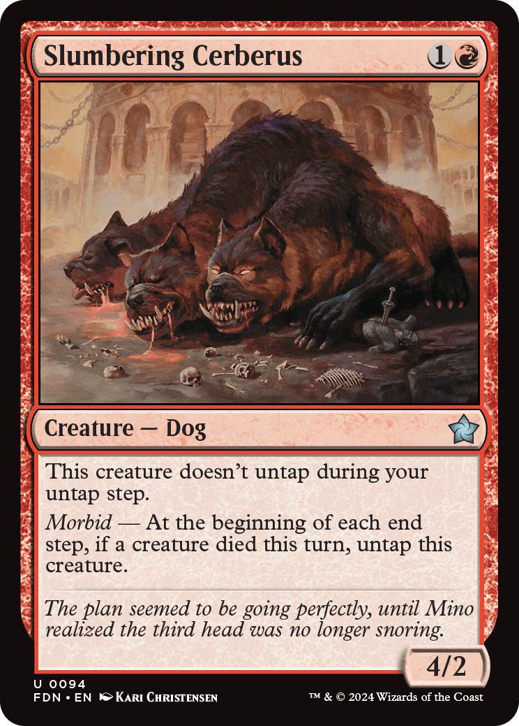 Slumbering Cerberus [94] [Foundations] [Non-Foil]
