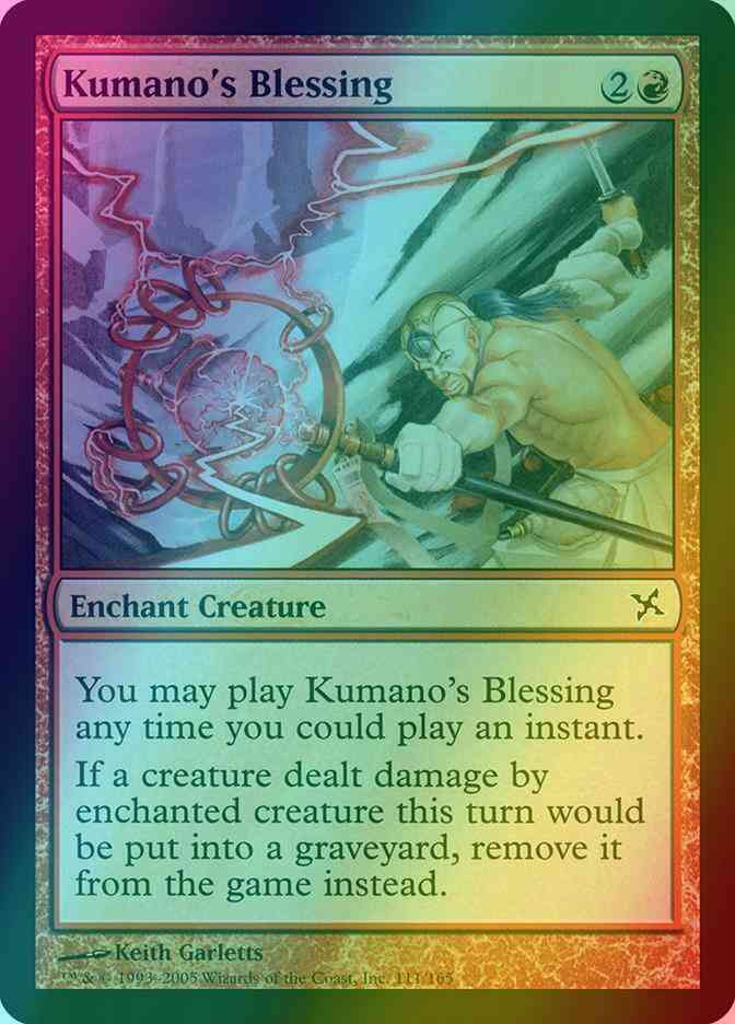 Kumano's Blessing [111] [Betrayers of Kamigawa] [Foil]