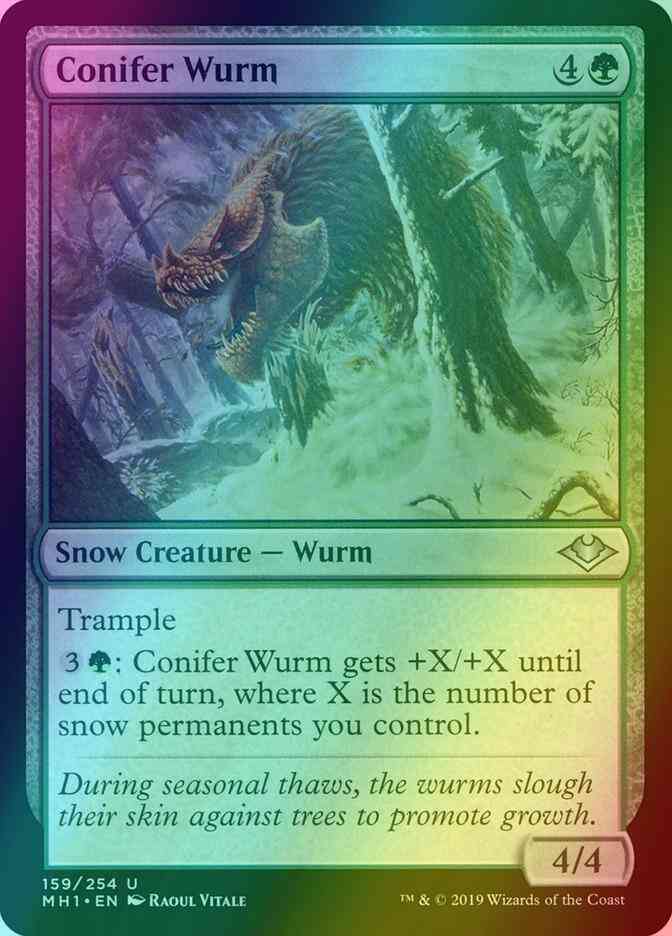 Conifer Wurm [159] [Modern Horizons] [Foil]