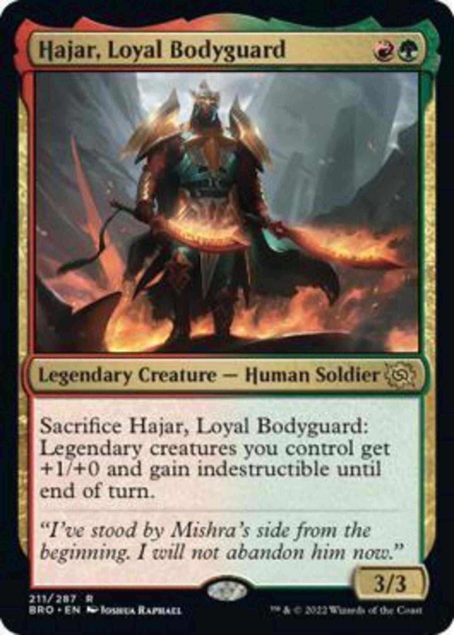 Hajar, Loyal Bodyguard [211] [The Brothers' War] [Non-Foil]