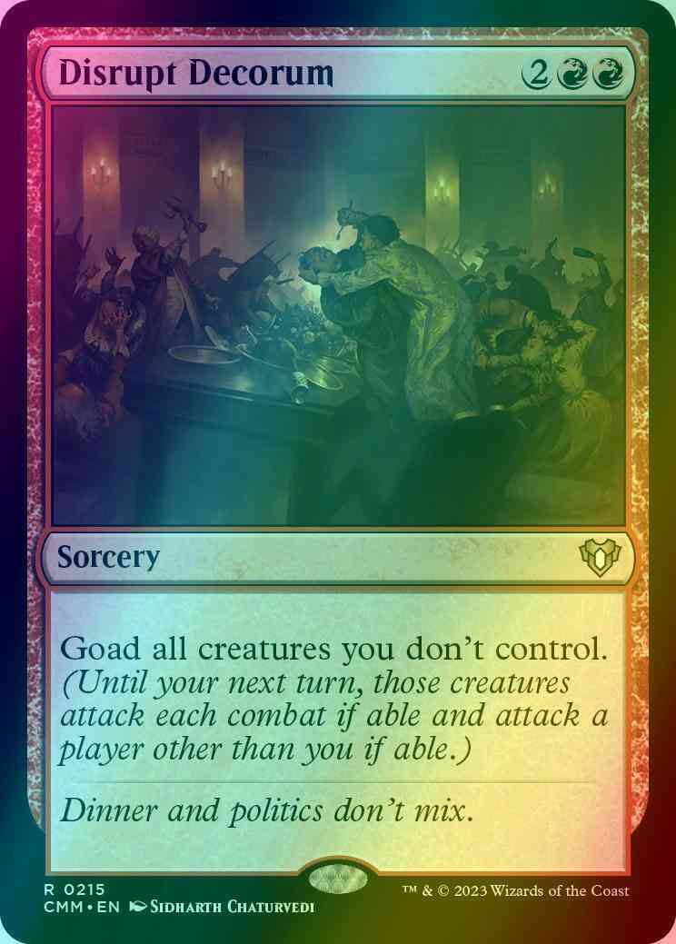 Disrupt Decorum [215] [Commander Masters] [Foil]