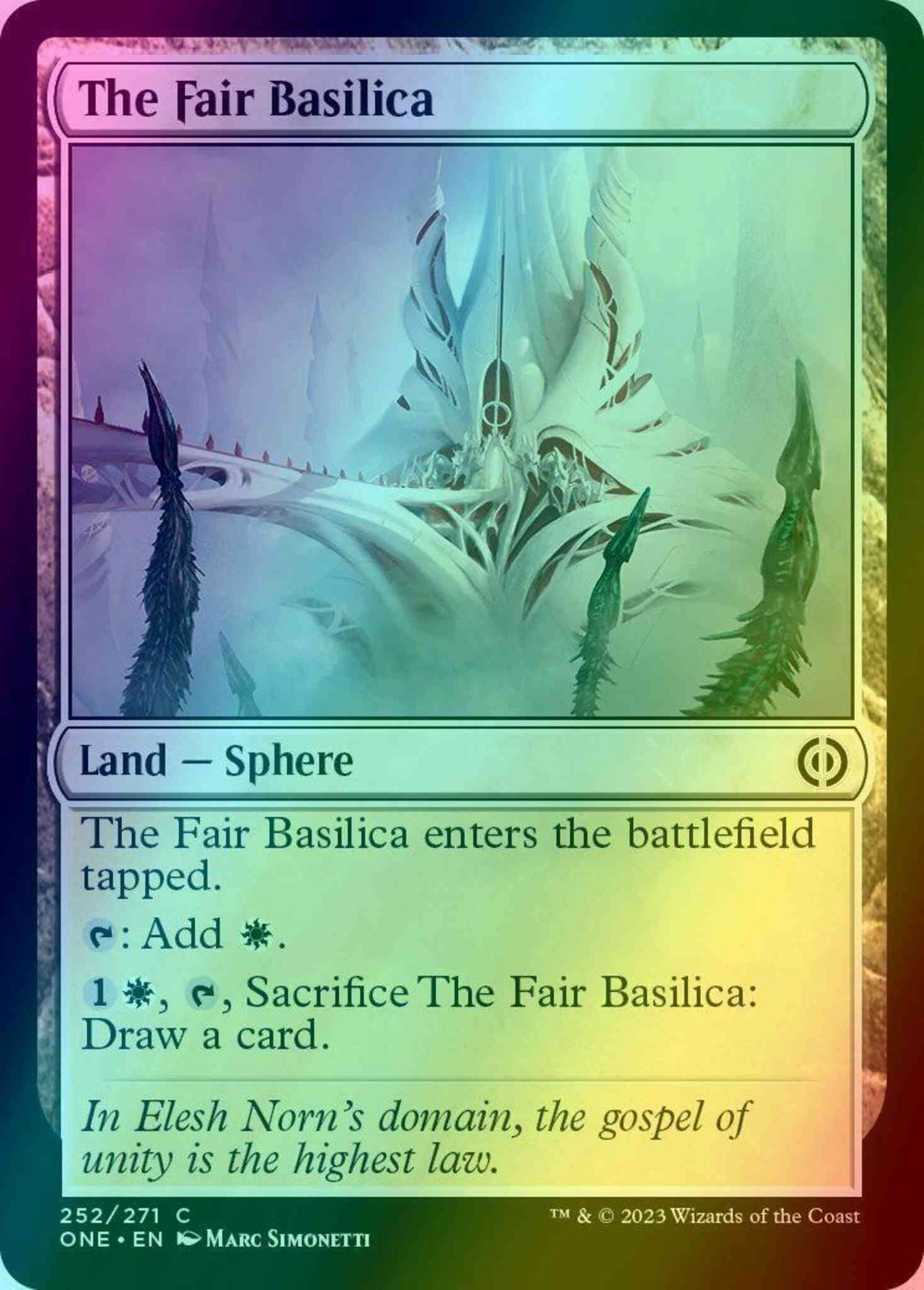 The Fair Basilica [252] [Phyrexia: All Will Be One] [Foil]