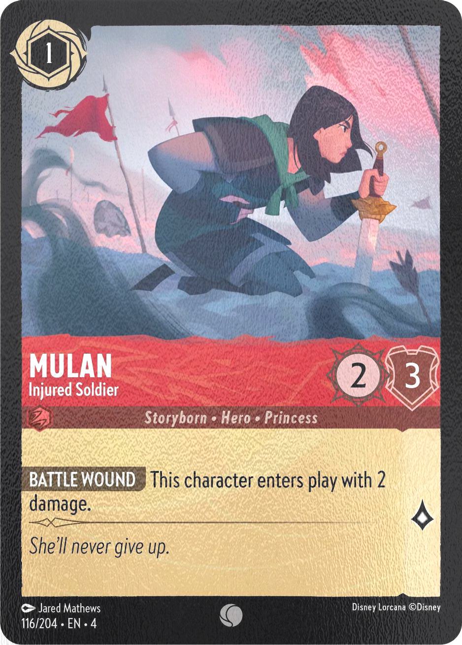 Mulan - Injured Soldier - 116/204 [Ursula's Return] [Cold Foil]